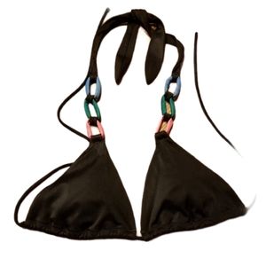 Victoria's Secret Triangle Halter Bikini Swimsuit Top Small